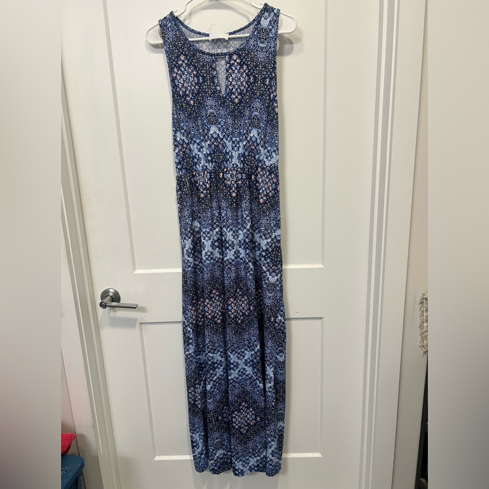 French grey maxi dress